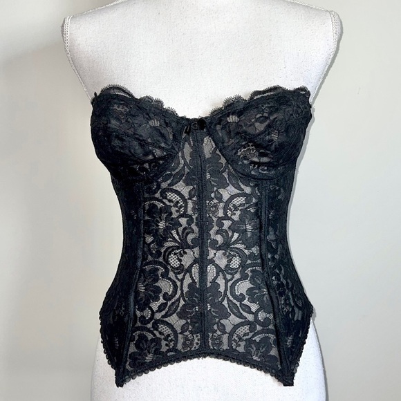 Vintage Felina Goth Lace Bustier - Picture 1 of 6